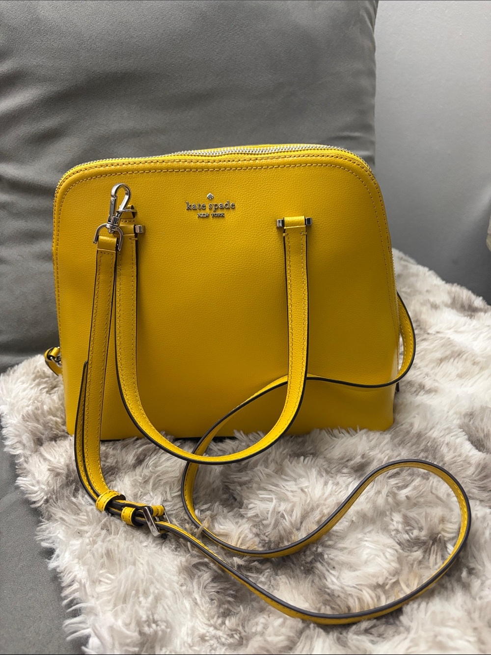 kate spade yellow dome crossbody bag